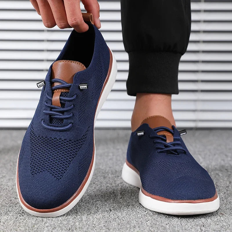 Men's Lightweight Knitted Shoes - Comfortable All Day Long with Excellent Fit for Walking, Daily Wear, and Hiking