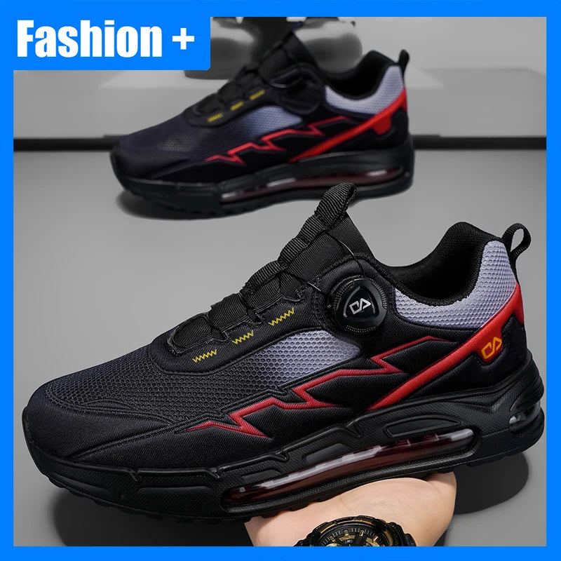 Men's Sports Shoes - High-Quality Outdoor Walking Mesh Breathable Rebound Anti Slip Flat Bottom Casual Running Shoes for Men