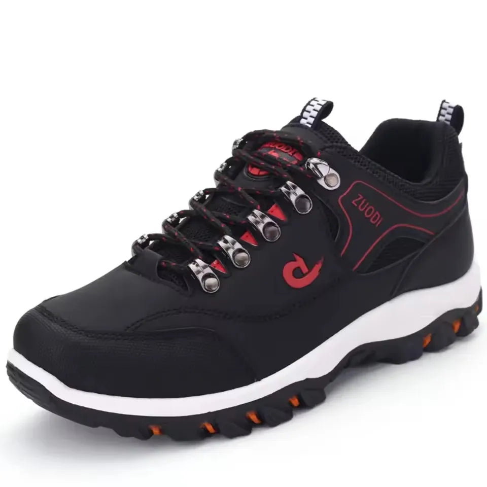 Men's Leather Casual Shoes - Sneakers for Spring, Autumn, and Winter - Lightweight Walking and Tennis Shoes
