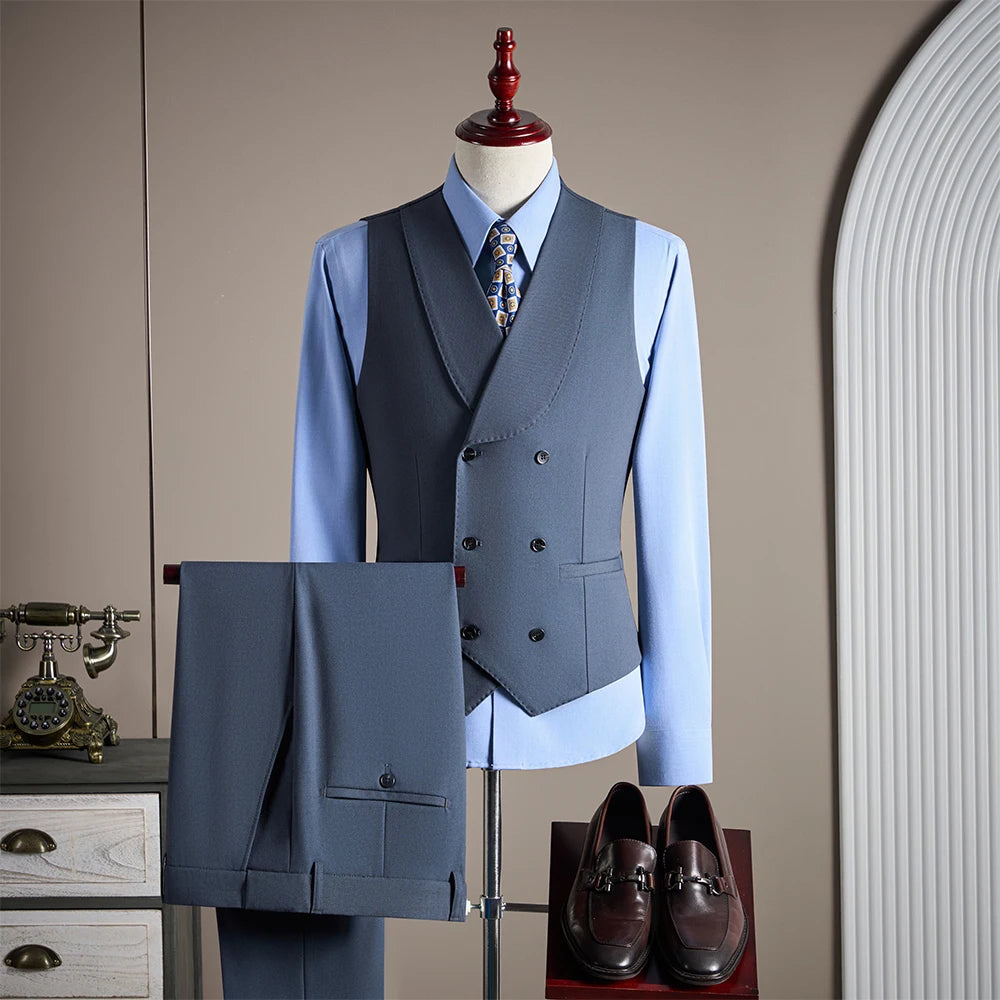 High-end men's wool suit