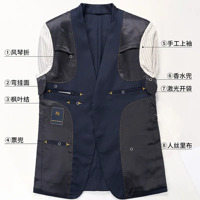 High-end men's wedding party