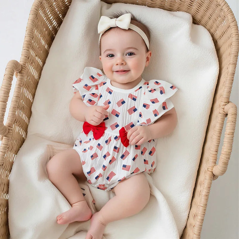 Toddler Girls Sleeveless Rompers