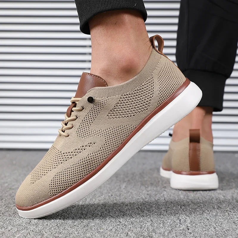 Men's Lightweight Knitted Shoes - Comfortable All Day Long with Excellent Fit for Walking, Daily Wear, and Hiking