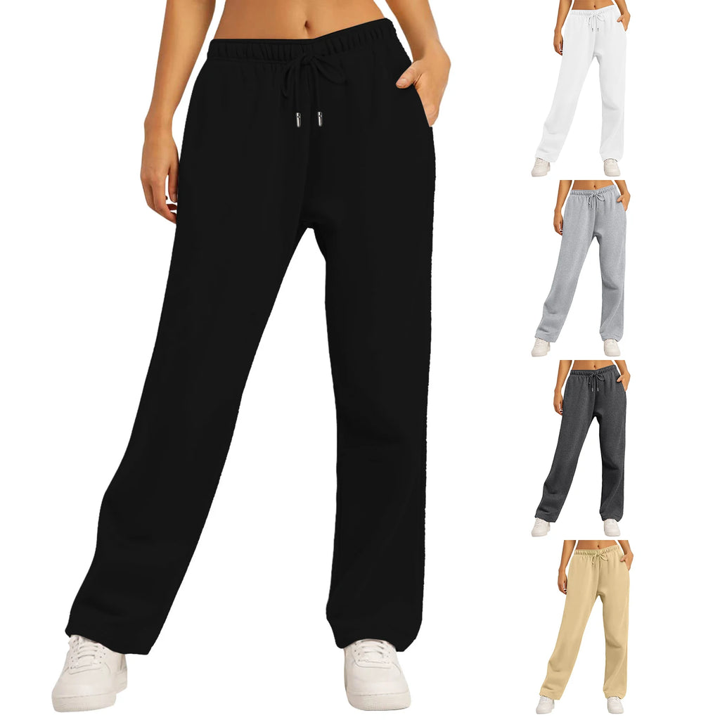 Women's Autumn and Winter Daily Fashionable Jogging Sports Pants - Korean Sports Stretch Casual Versatile Pants for Outerwear