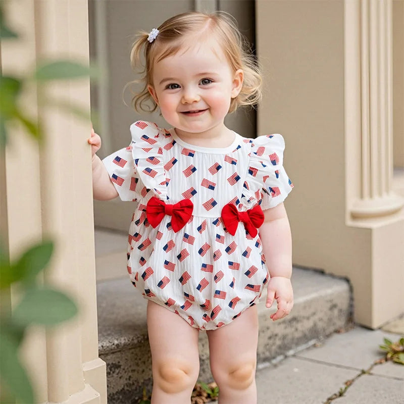 Toddler Girls Sleeveless Rompers