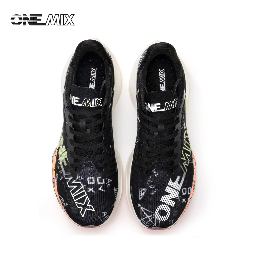ONEMIX-Nylon Carbon Board Marathon Running Racing Shoes, Professional Stable Support, Shock-relief, Ultra-light Rebound Sneaker