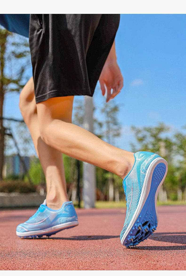 2025 New Couples Track and Field Shoes Non Slip Women Spikes Sneakers Breathable Men Running Shoes Comfortable Outdoor Sneakers