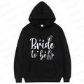 Fashion Team Bride Tribe Hoodies Women Ring Crown Print Soft Pullover Sweatshirts for Wedding Bachelorette Party Outerwear