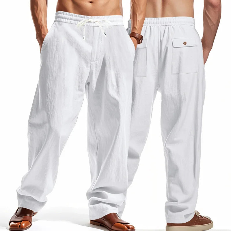 Linen Wide Leg Trousers — Summer Collection