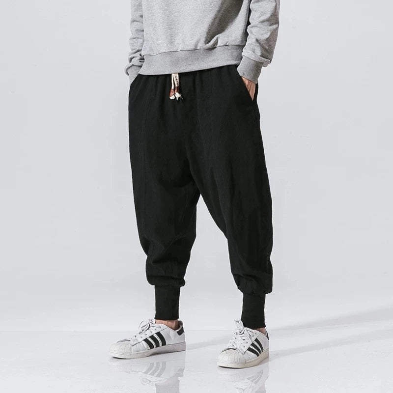 Men's Cotton Linen Harem Pants