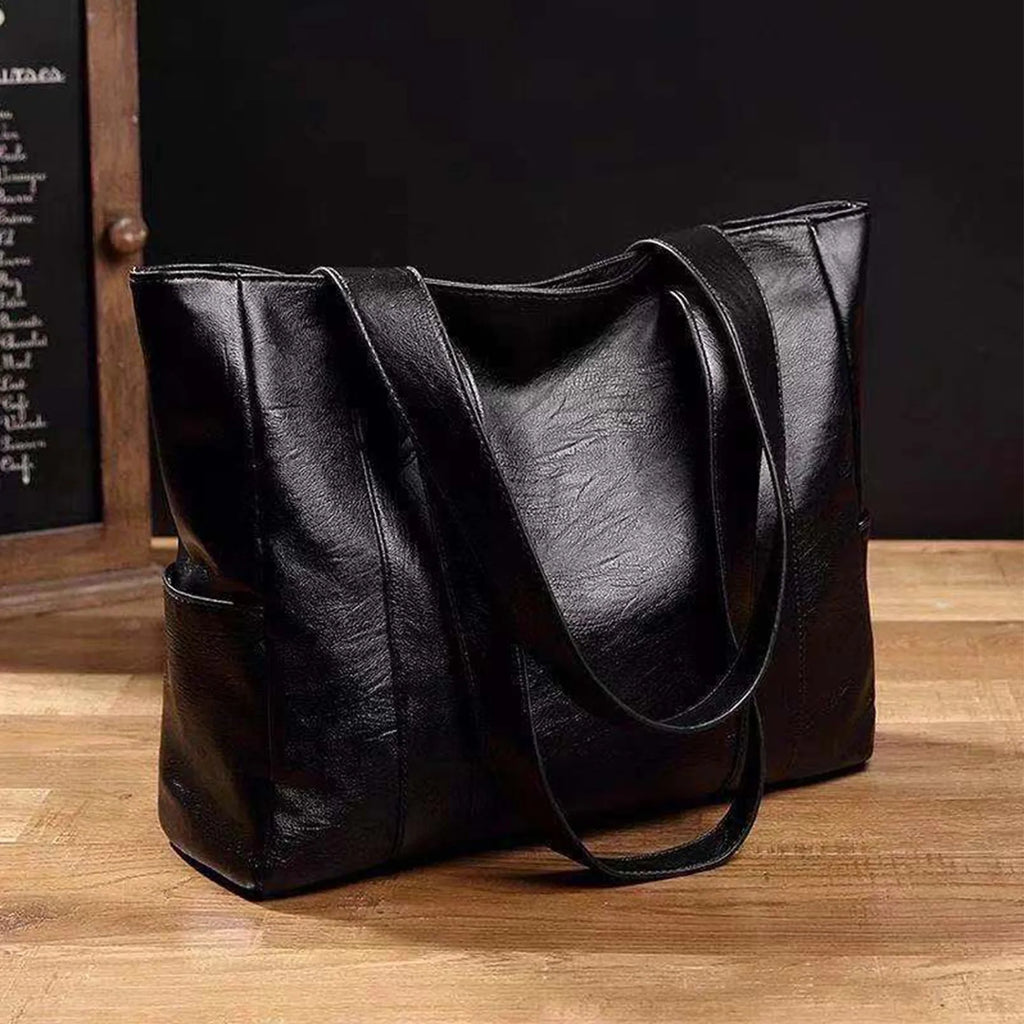 Big Soft Leather Bag Female 2025 New Tide Version Of Everything