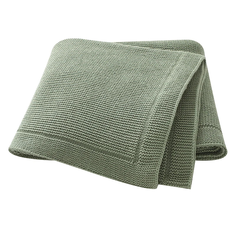 Baby Blankets Knitted Breathable Newborn Boy Girl Cotton Stroller Bedding Sleeping Covers 90*70cm Toddler Throw Receiving Quilts
