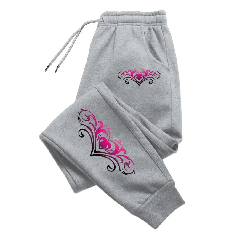 Quality Women's Sweatpants Fashion Printing Casual Street Pants Outdoors Jogging Sports Trousers Daily Office Home Woman Pants