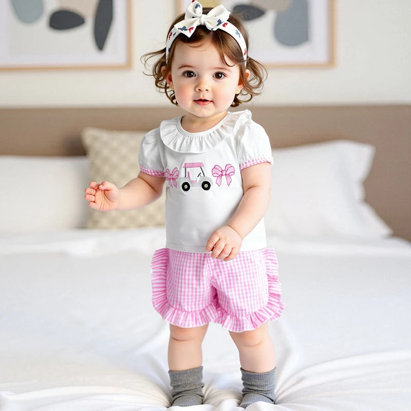 Adorable Infant Girl Tennis