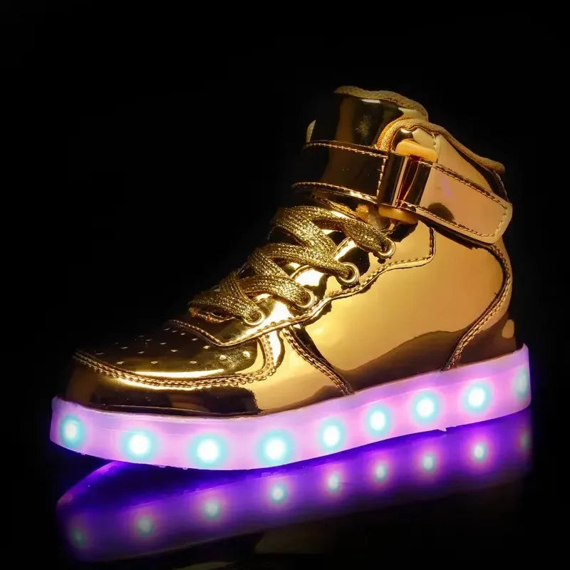 Men's Glowing Sneakers Unisex Luxury Luminous Sneakers USB LED Colorful Lighted Luminous Shoes Women Night Light Vulcanize Shoes