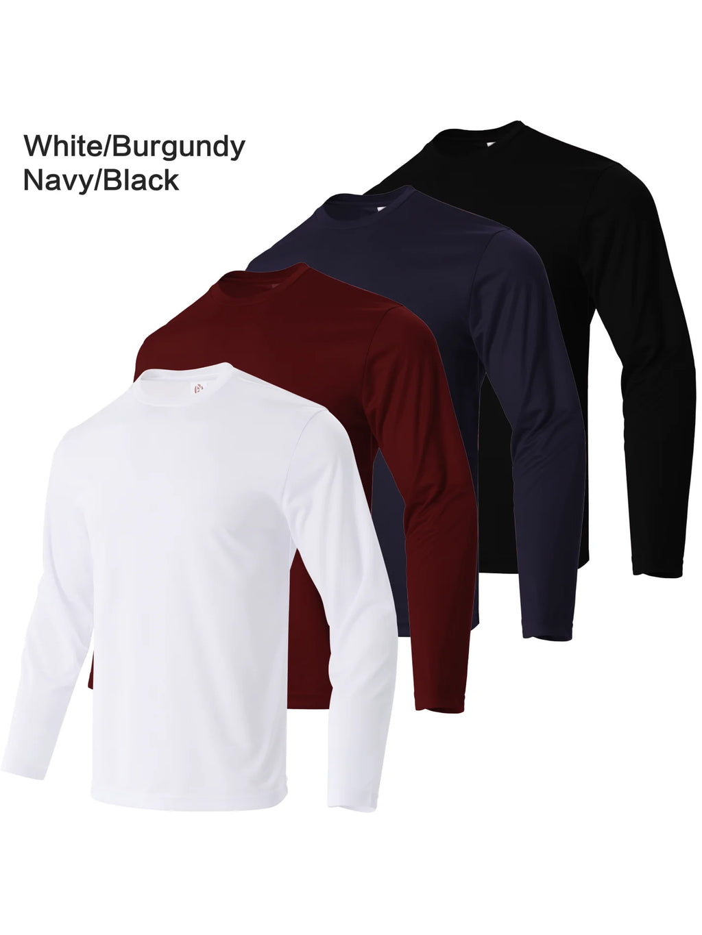 Men's Casual Plain T-shirt Long-Sleeved Fashion Fitness Blouse