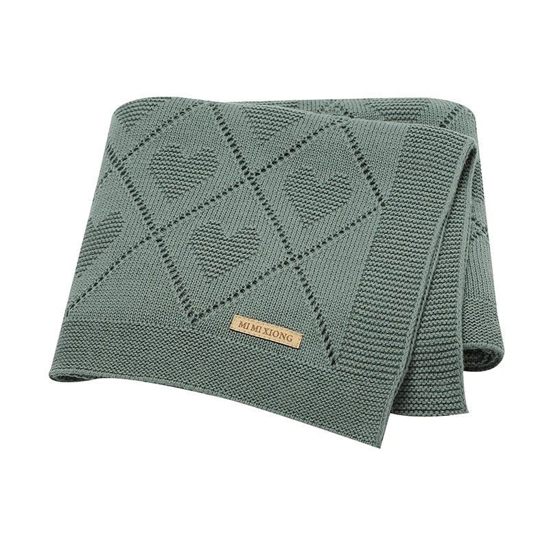 Baby Blankets Knitted Breathable Newborn Boy Girl Cotton Stroller Bedding Sleeping Covers 90*70cm Toddler Throw Receiving Quilts