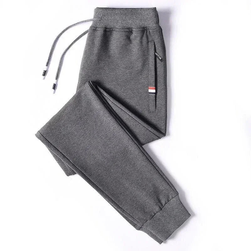 Spring Pants Men Fitness Sportswear Tracksuit Elastic Waist Sweatpants Cotton Trousers Loose Gym Jogger Track Pants Mens M- 8XL