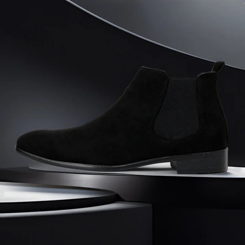 Autumn Winter Men's Chelsea Boots Fashion Men's Business Boots Plus Size 40-48