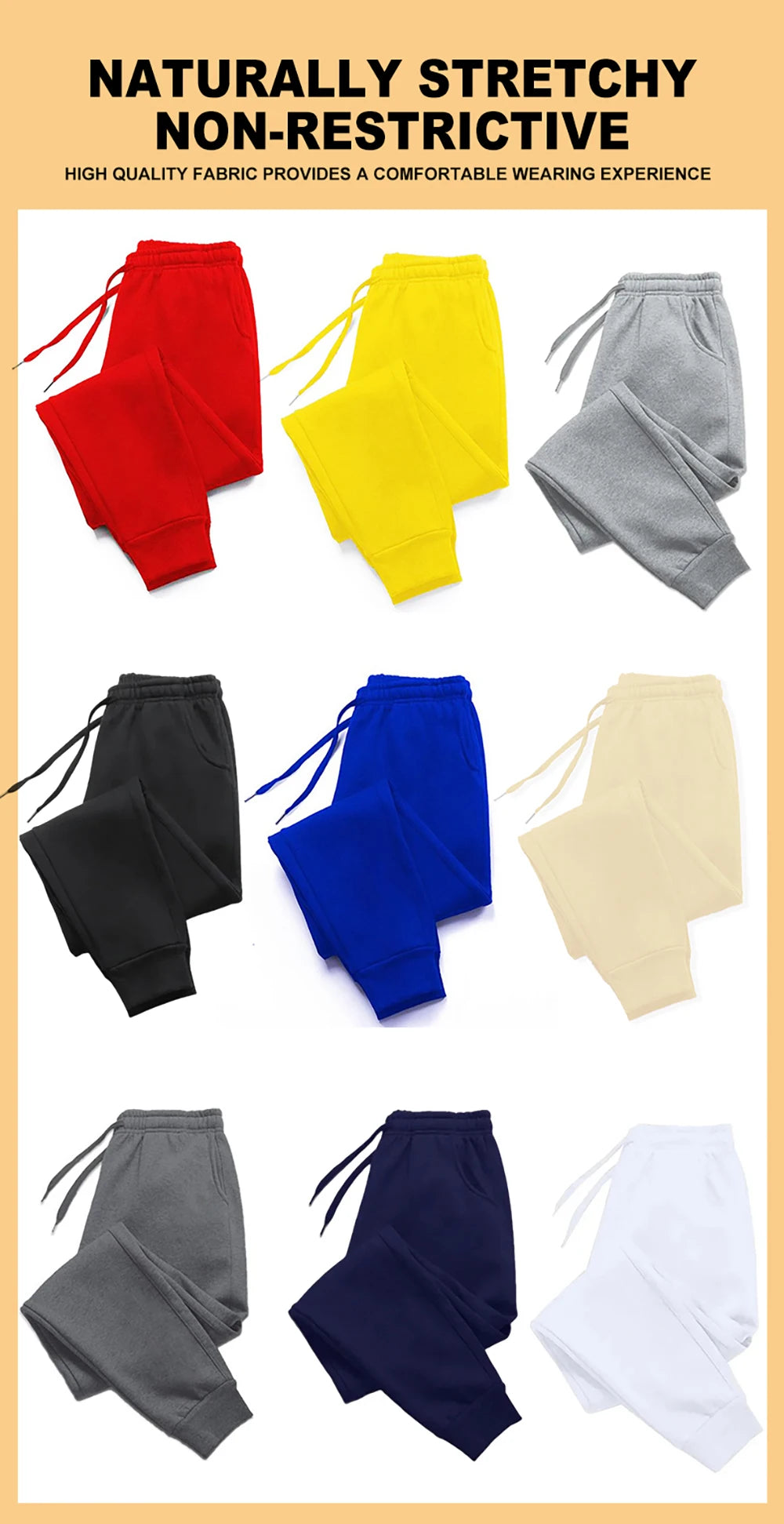Man Autumn Fleece Sportpants Drawstring Casual Long Pants Comfortable Street Britches Fashion Pocket Pant Loose Basic Sweatpants