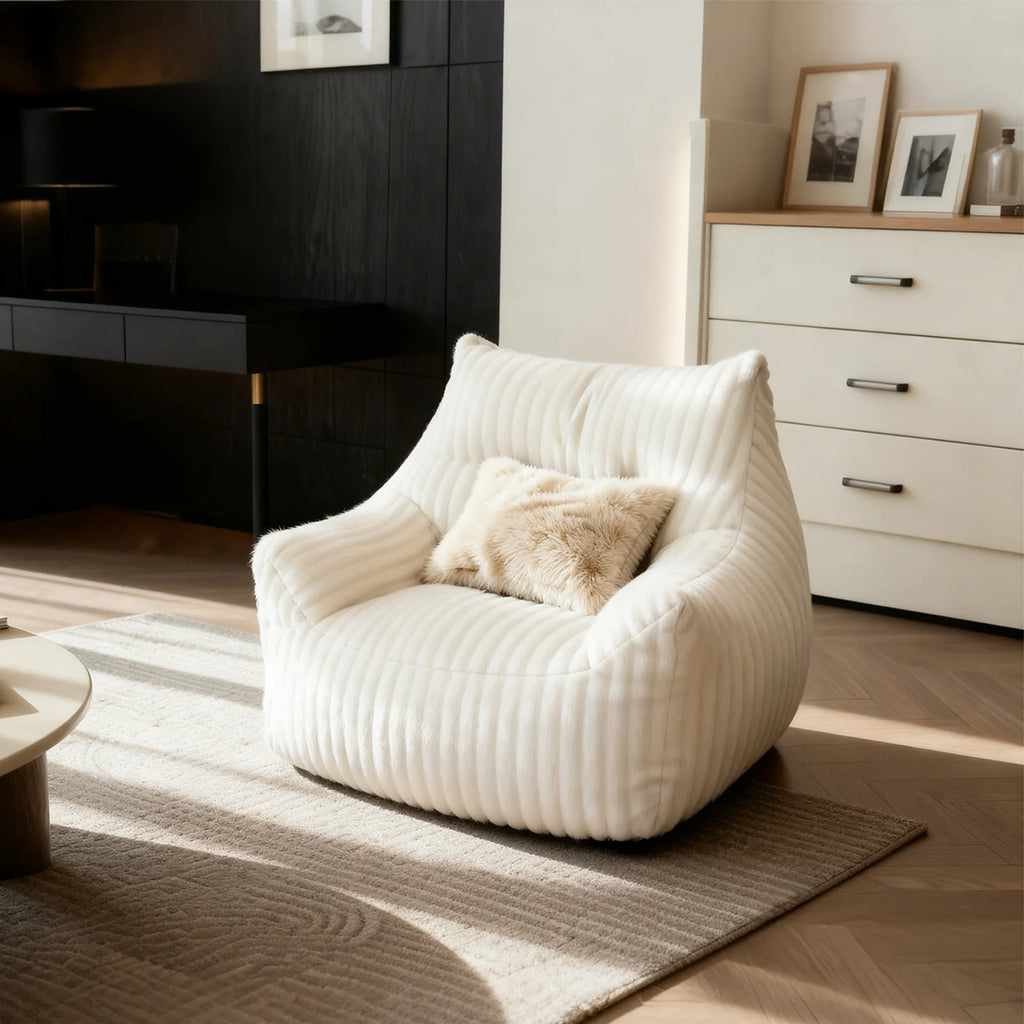 Bean Bag Sofa for Small Spaces - Lightweight Folding Couch for Bedroom/Apartment, Easy Storage