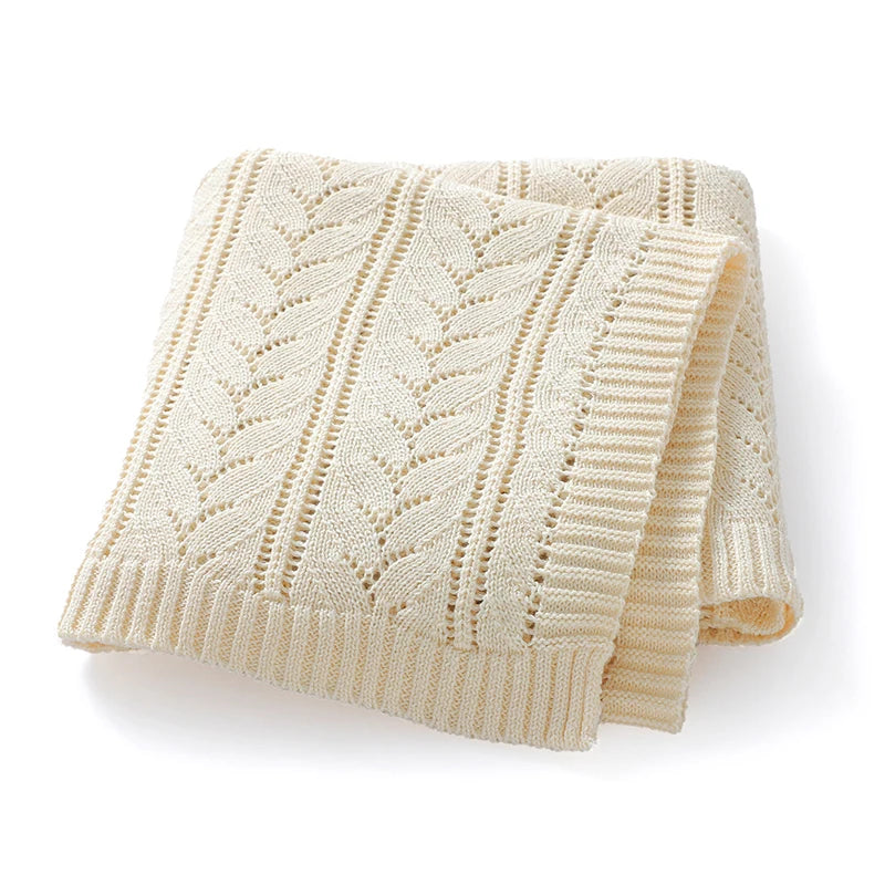 Baby Blankets Knitted Breathable Newborn Boy Girl Cotton Stroller Bedding Sleeping Covers 90*70cm Toddler Throw Receiving Quilts