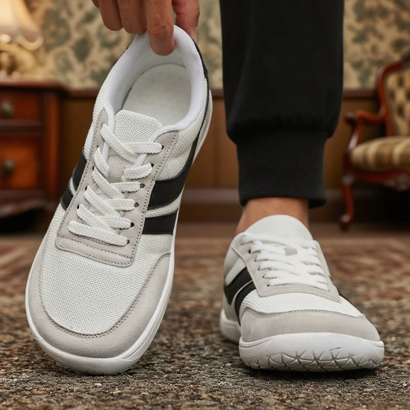 Men's Wide Barefoot Shoes Minimalist Breathable Comfortable Trail Walking Shoes Summer New Light Slip on Soft Man Sneakers 2025