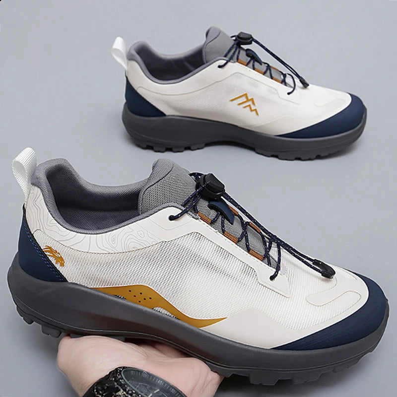 Men's Trekking Shoes Outdoor Camping Comfortable Anti-Slip Sports Shoes Mountain Walking Breathable Training Hiking Shoes for Men