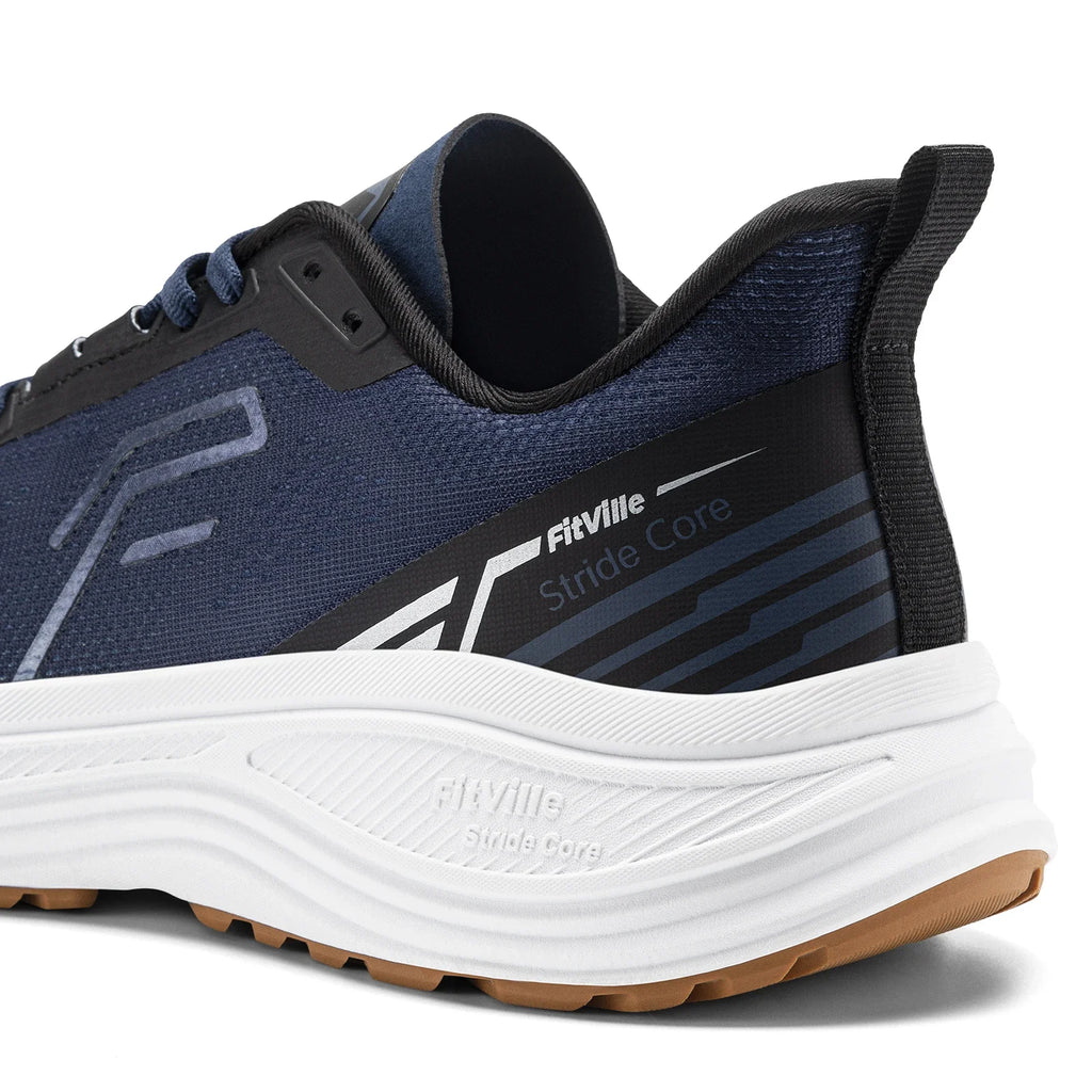 Fitville Men's Soft Running Shoes Wide Design Athletic Walking Trainers Lightweight Comfortable Sport Sneakers for Swollen Feet
