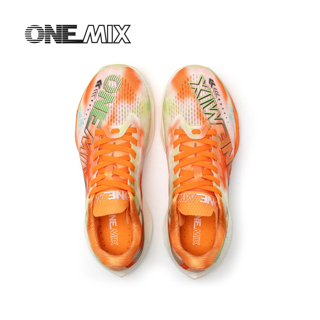 ONEMIX-Nylon Carbon Board Marathon Running Racing Shoes, Professional Stable Support, Shock-relief, Ultra-light Rebound Sneaker