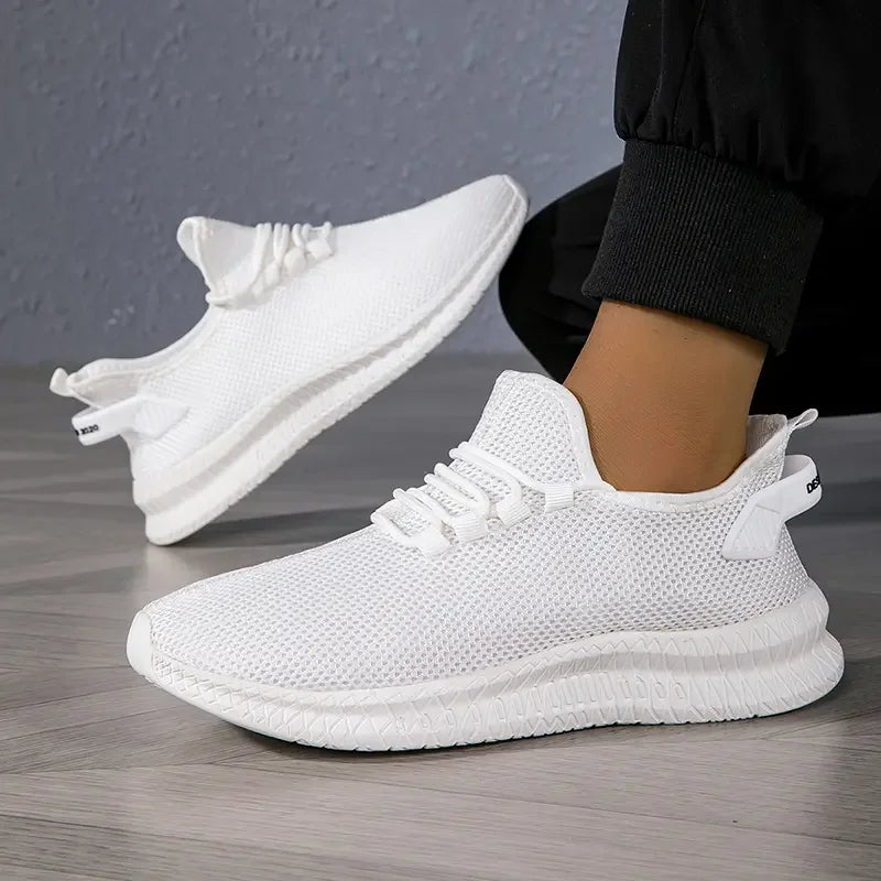 New Summer Casual Original Men's Sneakers Soft Sole Mesh Jogging Lightweight Men's Breathable Vulcanized Shoes