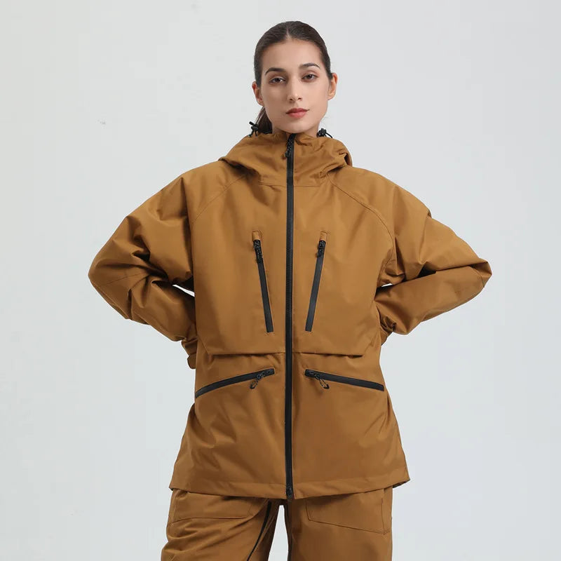 Gsou Snow Outdoor Sport New Winter Warm Men And Women's Snowboard Coats Waterproof Breathable Skiing Jacket Snowboard Wear