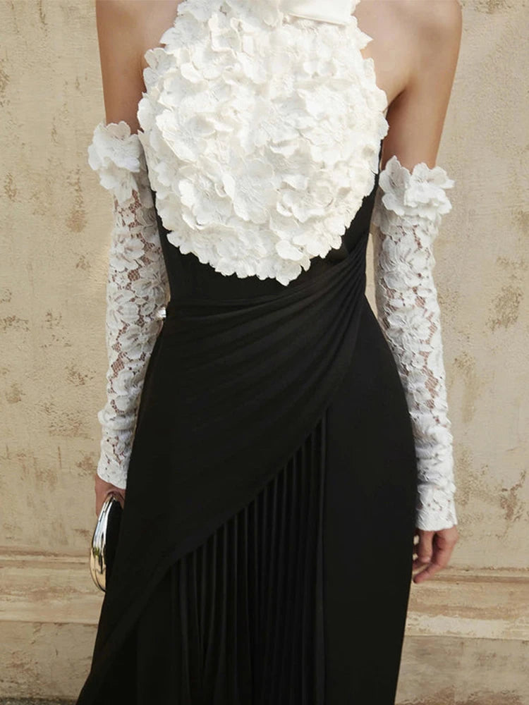 Vintage Sleeveless Halter Gown