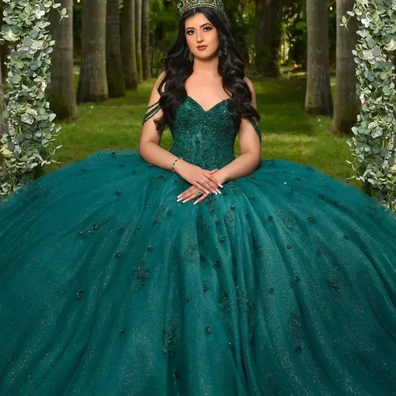Emerald Green Ball Gown