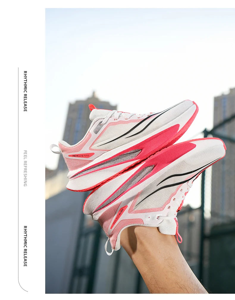 Specialty Men Running Shoes Carbon Board Sports Breathable Lightweight Women's Comfortable Athletic Nonskid Marathon Sneakers