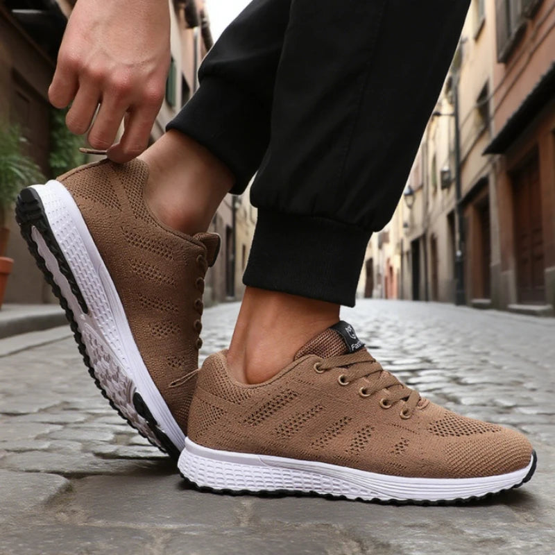 Best Seller Men's Casual Shoes Breathable Fashion Ultra Lightweight Running Sneakers Comfortable Tennis Lace Up Men's Shoes