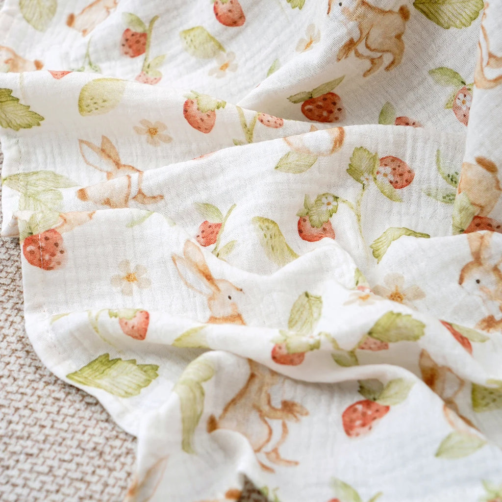 Soft Cotton Baby Blanket - Comfortable Print Infant Blanket
