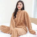 Two-Piece Warm Pajama Set, Thick Coral Velvet Home Wear