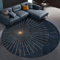 Modern Round Rug Area Minimalist Soft for Living Room Bedroom Study Room Decor Floor Mat Slip-resistant Wear-resistant Beautiful