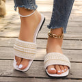 Women Luxury Pearl Slippers