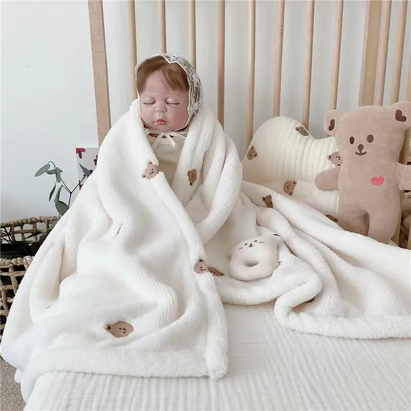 Fleece Baby Blanket for Newborns