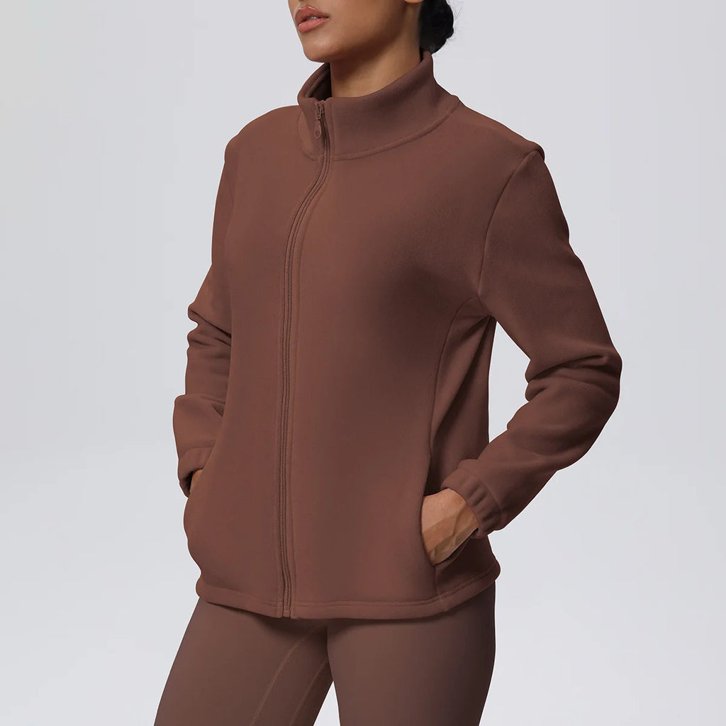Women's Fitness Long Sleeve Sport Jacket Workout Coat Gym Training Outdoor Recreation Yoga Sportswear