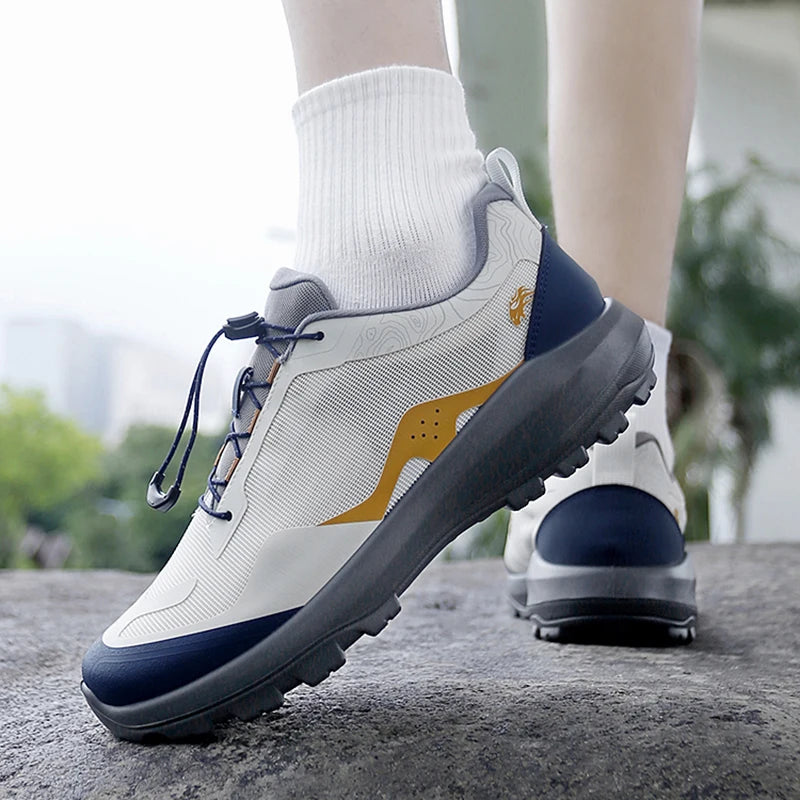 Men's Trekking Shoes Outdoor Camping Comfortable Anti-Slip Sports Shoes Mountain Walking Breathable Training Hiking Shoes for Men