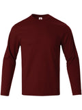 Men's Casual Plain T-shirt Long-Sleeved Fashion Fitness Blouse