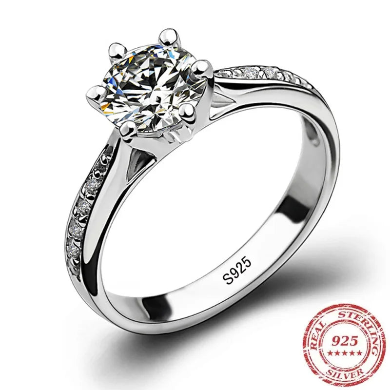 Solitaire Ring — Sterling Silver Collection