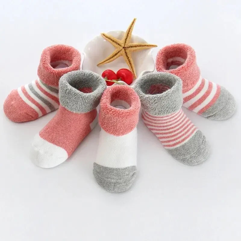 5Pairs/lot unisex Non-Skid Baby