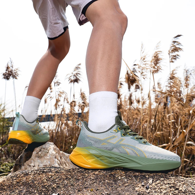 Running Shoes Training Specialty Marathon Men Sports Breathable Lightweight Comfortable Nonskid Leisure Sneakers