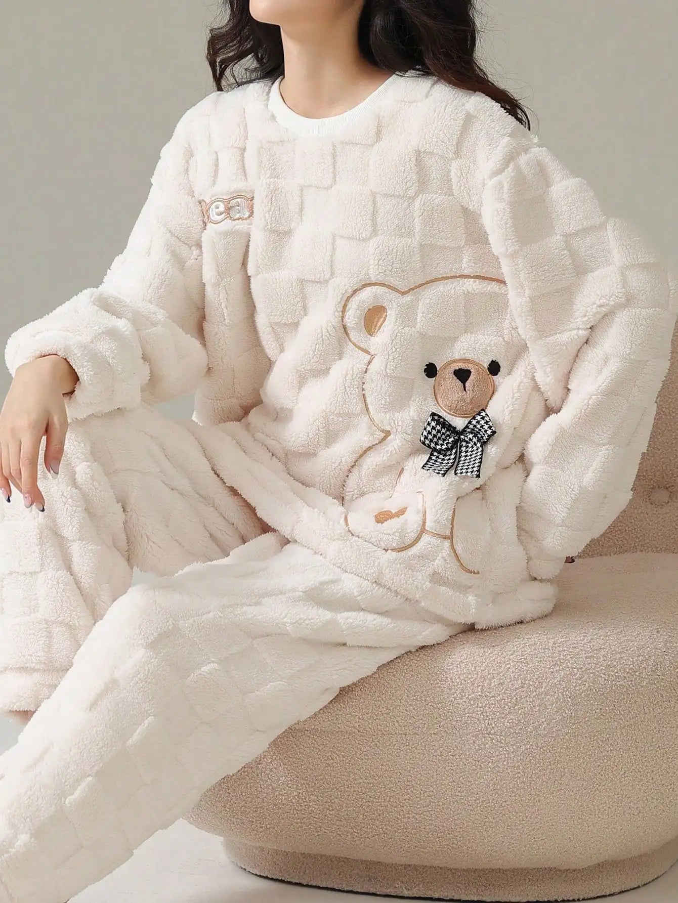 Cozy Plush Fleece Pajamas Set