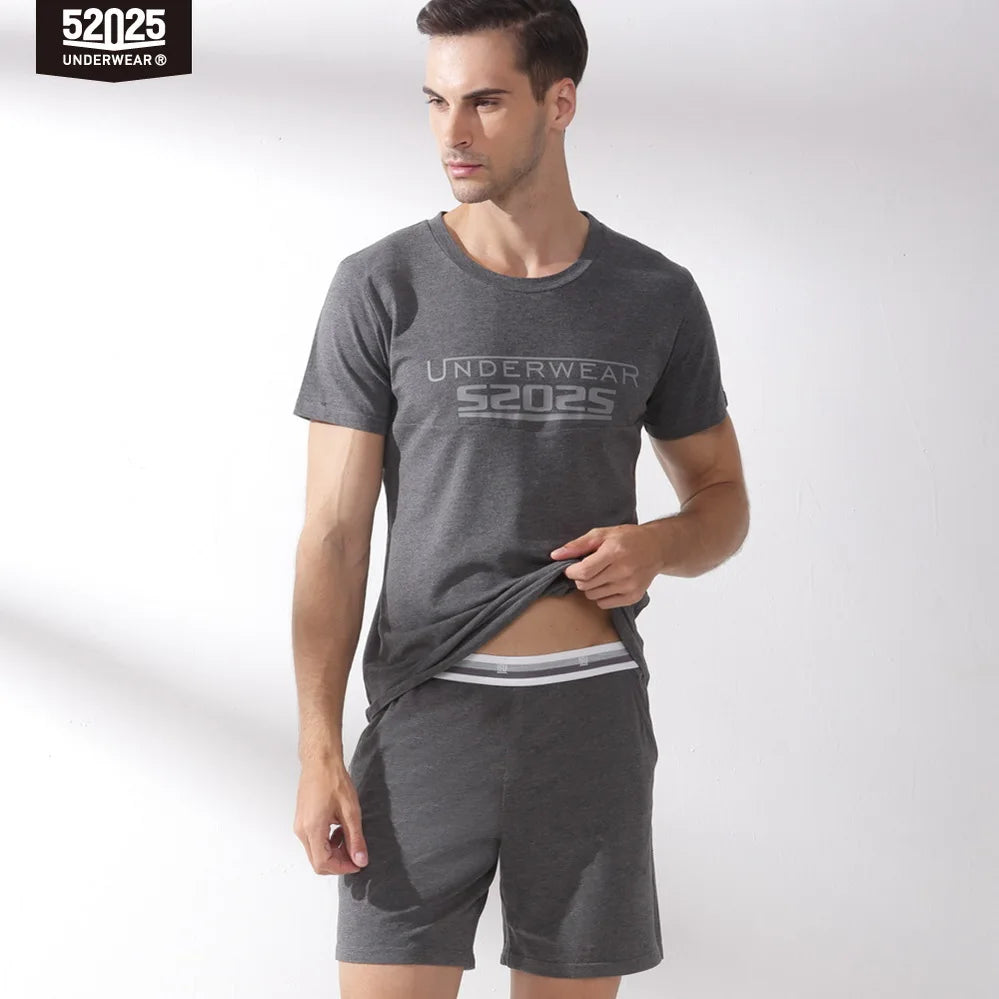 Short Sleeve Homewear for Men - Comfortable Summer Lounge Clothes