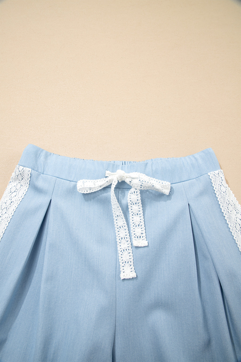 Kelly Blue Wide Leg Slouchy Pants